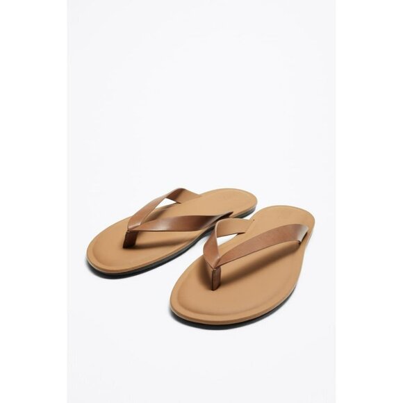 ZARA STRAPPY SANDALS BROWN SIZE 9 2709/120 - Picture 1 of 4
